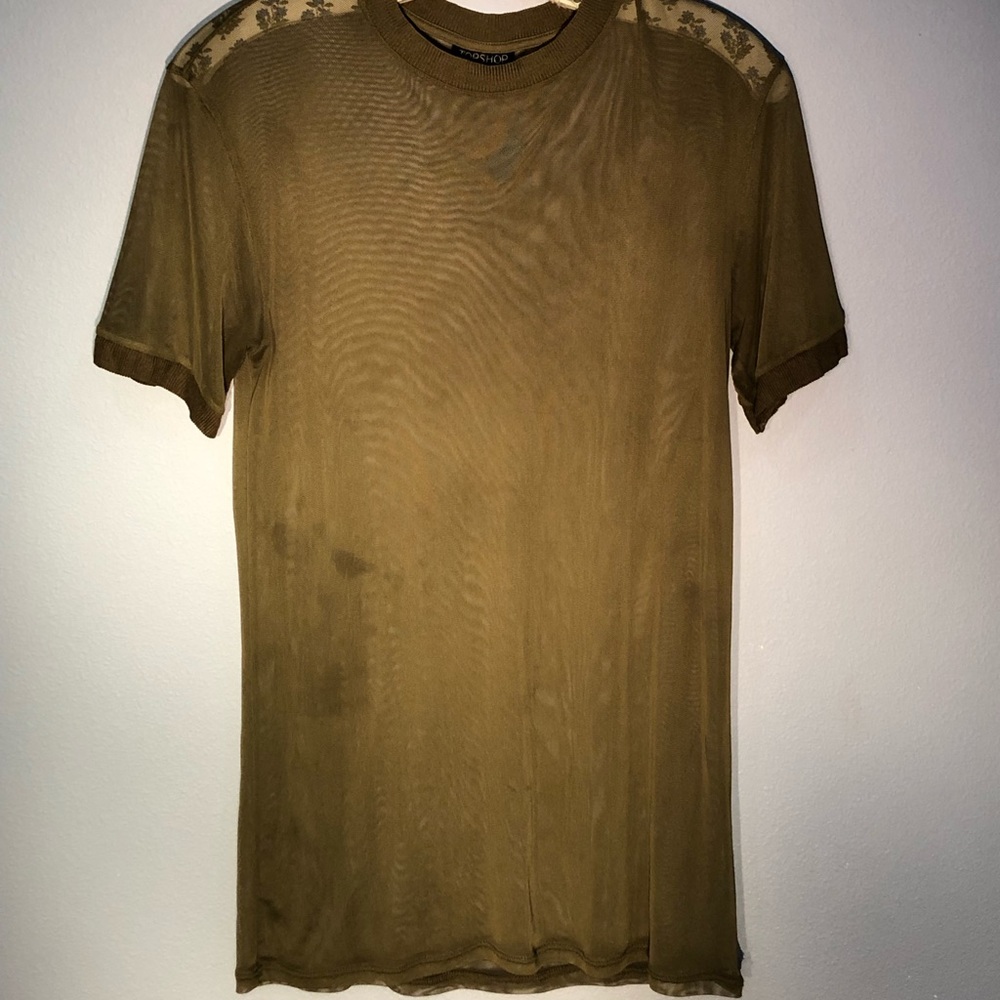 Topshop sheer tee